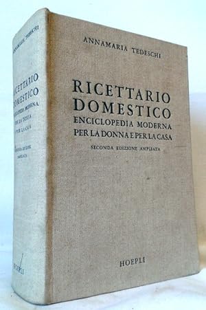 Seller image for RICETTARIO DOMESTICO - Enciclopedia Moderna per la Donna e per la Casa. for sale by Accademia degli Erranti di Vada Monica