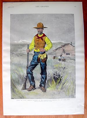 Seller image for Antique Steel Engraving. Across the North American Continent By the Canadian Pacific Railway- "The New North West." for sale by Ken Jackson