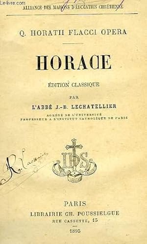 Bild des Verkufers fr HORACE (Q. HORATII FLACCI OPERA) zum Verkauf von Le-Livre