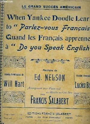 Bild des Verkufers fr WHEN YANKEE DOODLE LEARNS TO "PARLEZ-VOUS FRANCAIS" (QUAND LES FRANCAIS APPRENNENT A "DO YOU SPEAK ENGLISH zum Verkauf von Le-Livre