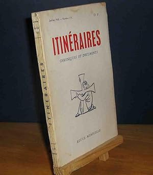 Imagen del vendedor de ITINERAIRES - CHRONIQUES ET DOCUMENTS - No 119 - Janvier 1968 a la venta por Livres 113