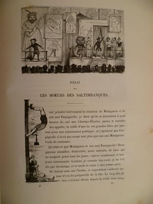 Imagen del vendedor de Le tiroir du diable. Paris et les Parisiens. Moeurs et coutumes, caractres et portraits . Paris, (1846). 1 Bl., Titel, LXXX, 357 S., 1 Bl. Mit zahlr. Holzschnitten von Gavarni, Bertall, Bertrand u.a. 4. Lwd. d. Zt. (RGelenke teils angeplatzt, bestoen, fleckig). a la venta por Antiquariat Daniel Schramm e.K.