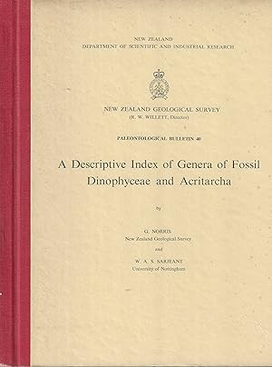 Image du vendeur pour New Zealand Geological Survey. Paleontological Bulletin 40. A Descriptive Index of Genera of Fossil Dinophyceae and Acritarcha. mis en vente par Tinakori Books