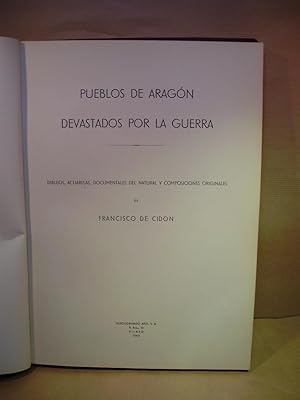 Imagen del vendedor de PUEBLOS DE ARAGN DEVASTADOS POR LA GUERRA. a la venta por LIBRERIA ANTICUARIA LUCES DE BOHEMIA