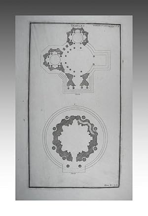 TEMPLOS (TOMO II -PL. 38)./ TEMPLES (Pl. XXXVIII du Tom. II).