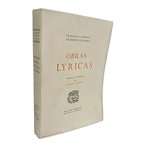OBRAS LYRICAS. EDICIÓN Y PRÓLOGO DE FERNANDO GUTIÉRREZ.