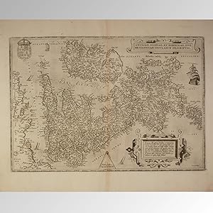 ISLAS BRITÁNICAS (1579) / ANGLIÆ, SCOTIÆ ET HIBERNIÆ, SIVE/BRITANNICAR INSVLARVM DESCRIPTIO. [DES...