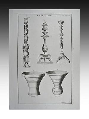 CANDELABROS (TOMO II -PL. 67). / CANDELABRES (Pl. LXVII du Tom. II).