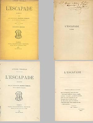 L'ESCAPADE. Scène dite par Mademoisselle Blanche FRÉMEAUX de la Comédie-Française