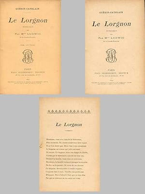 LE LORGNON. Monologue dit par Mlle LUDWIG de la Comédie-Française