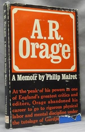 A. R. Orage: A Memoir.