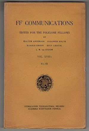 Die Religion der Tscheremissen. FF Communications VOL. XVIII.2 No. 61 , Edited For The Folklore F...