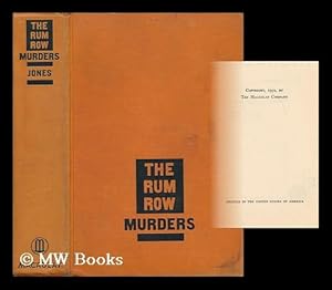 Bild des Verkufers fr The Rum Row Murders / by Charles Reed Jones zum Verkauf von MW Books