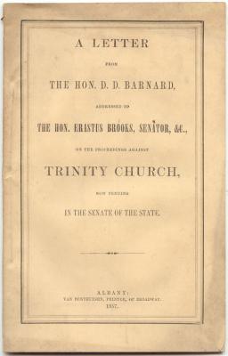 A Letter from the Hon. D. D. Barnard, Addressed to the Hon. Erastus Brooks, Senator, on the Proce...