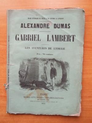 Seller image for GABRIEL LAMBERT , LES AVENTURES DE LYDERIE for sale by KEMOLA