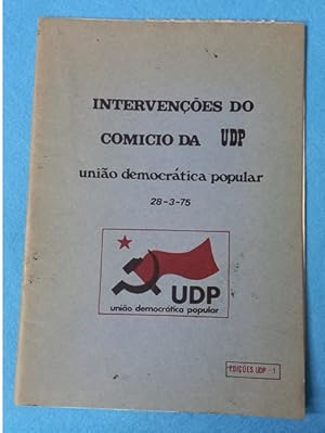 Imagen del vendedor de INTERVEN�OES DO COMICIO DA UDP. a la venta por Librer�a DANTE