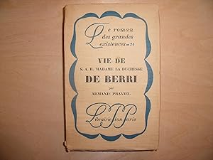 Imagen del vendedor de VIE DE S.A.R MADAME LA DUCHESSE DE BERRI a la venta por Le temps retrouv