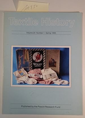 Textile History - Volume 24, Number 1 Spring 1993 - Issue on Clothing and Fashion