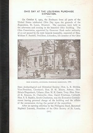 Immagine del venditore per OHIO DAY AT THE LOUISIANA PURCHASE EXPOSITION. venduto da Legacy Books