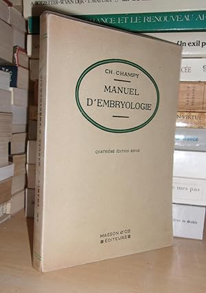 Image du vendeur pour MANUEL D'EMBRYOLOGIE mis en vente par Planet'book