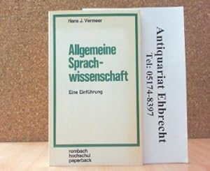 Seller image for Allgemeine Sprachwissenschaft. Eine Einfhrung. for sale by Antiquariat Ehbrecht - Preis inkl. MwSt.