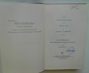 Seller image for The Distribution of Wealth by John R. Commons (1893). Reprints of Economic Classics; for sale by books4less (Versandantiquariat Petra Gros GmbH & Co. KG)