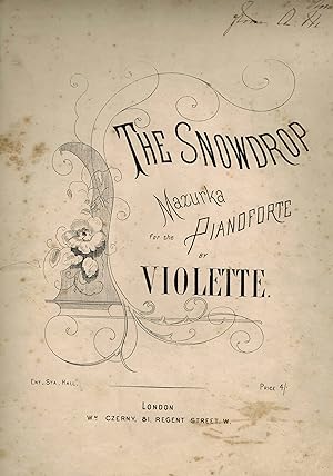 Snowdrop Mazurka By Violette - Piano Sheet Music