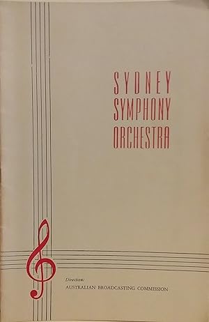 Seller image for Program: The Australian Broadcasting Commission Presents the Sydney Symphony Orchestra: Guest Conductor Joseph Post: Soloist Eunice Gardiner. for sale by BOOKHOME SYDNEY