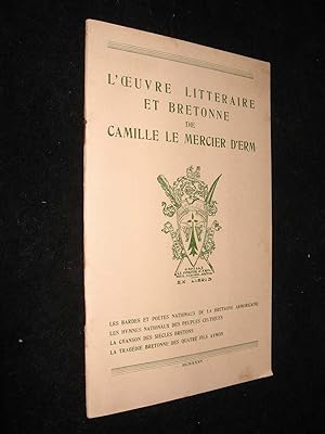 Immagine del venditore per L'Oeuvre litt�raire et bretonne de Camille Le Mercier d'Erm venduto da Abraxas-libris