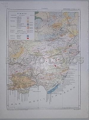 Enciclopedia Ilustrada Seguí. Mapa General y Geológico de la provincia de Almería