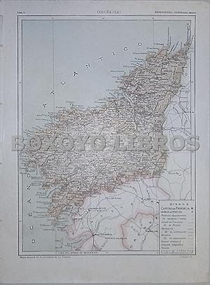 Enciclopedia Ilustrada Seguí. Mapa General y Geológico de la provincia de La Coruña