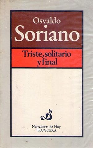 Immagine del venditore per TRISTE, SOLITARIO Y FINAL venduto da Buenos Aires Libros