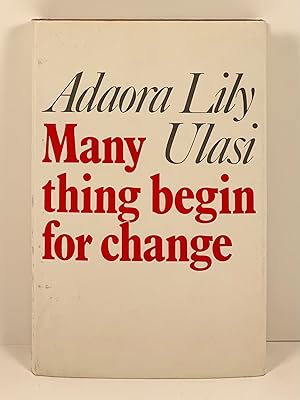 Immagine del venditore per Many Thing Begin for Change venduto da Old New York Book Shop, ABAA