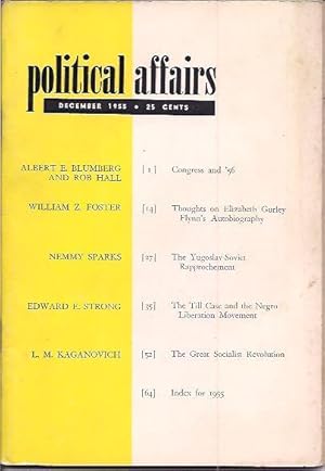 Political Affairs, Vol. XXXIV, No. 12, December 1955