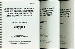 Seller image for Comprehensive Price List of Crime, Mystery, Thriller, Detective and Horror Fiction 1998 edition (Three volumes) for sale by Eureka Books