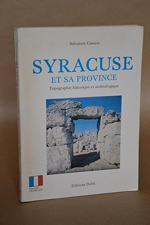 Immagine del venditore per Syracuse et Sa Province, Topographie Historique et Archologique venduto da Librairie Raimbeau