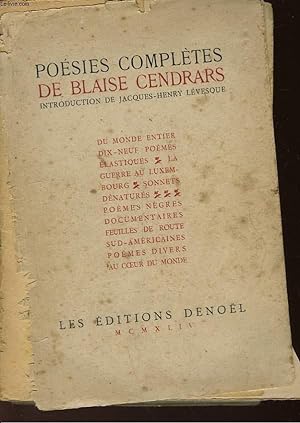 Seller image for POESIES COMPLETES for sale by Le-Livre