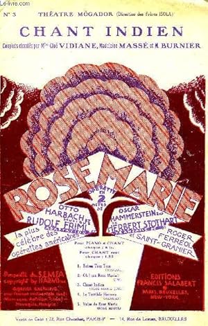 Seller image for CHANT INDIEN for sale by Le-Livre