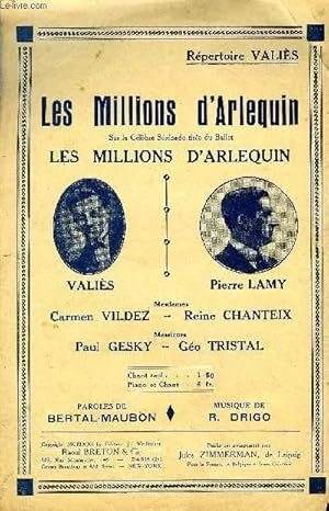 Seller image for LES MILLIONS D'ARLEQUIN for sale by Le-Livre