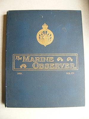 The Marine Observer Vol XV No.129 1938. Awarded to MBN Tollock of Brisbane Star