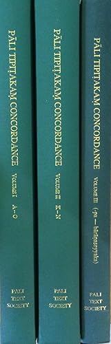 Imagen del vendedor de Pali Tipitakam concordance : being a concordance in Pali to the three baskets of Buddhist scriptures in the Indian order of letters. [3 Volume Set] a la venta por Joseph Burridge Books