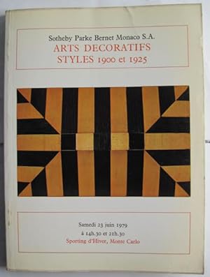 Seller image for Arts Decoratifs Styles 1900 et 1925; for sale by BOOKS & THINGS