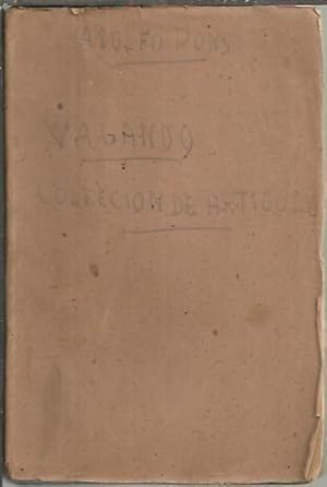 Imagen del vendedor de VAGANDO. COLECCION DE ARTICULOS. a la venta por Librer�a Javier Fern�ndez