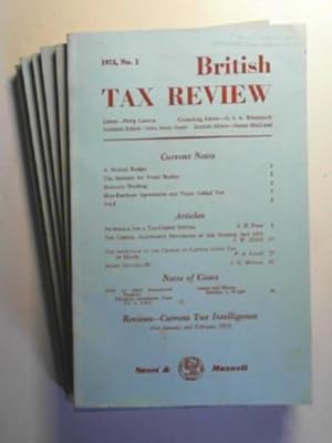 Immagine del venditore per British Tax Review; 1973, nos.1 - 6 venduto da Cotswold Internet Books