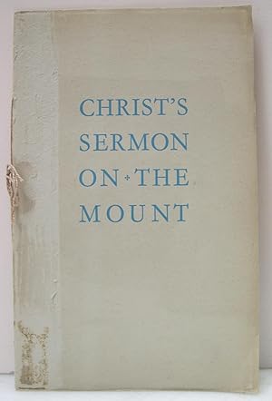 Christ's Sermon on the Mount