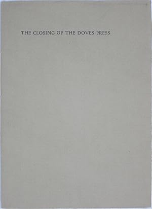 The Closing of the Doves Press