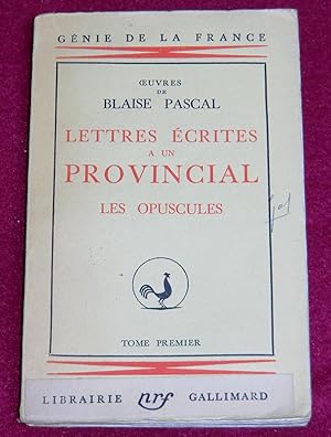 Seller image for LETTRES ECRITES A UN PROVINCIAL - Tome I (Lettres I  XIV) for sale by LE BOUQUINISTE