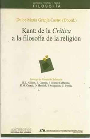 Imagen del vendedor de Kant de la Crtica a la filosofa de la religin a la venta por Librera Cajn Desastre