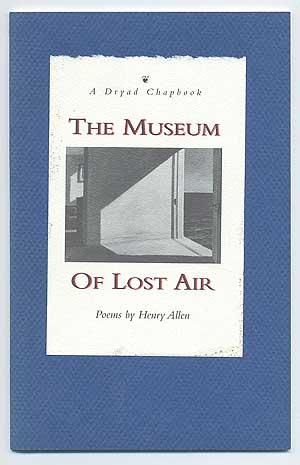 Imagen del vendedor de The Museum of Lost Air. Poems a la venta por Between the Covers-Rare Books, Inc. ABAA