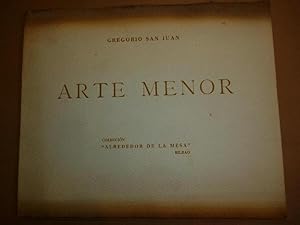 Imagen del vendedor de Arte Menor. Dedicatorias. Ejercicios de Retrica. Iniciacin de Diversin. a la venta por Carmichael Alonso Libros